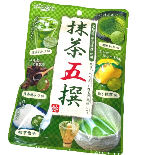 扇雀飴抹茶五撰糖55g 6 J Mart佳瑪進口精品生活館